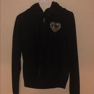 VS Pink Sequined ZipUp Hoodie